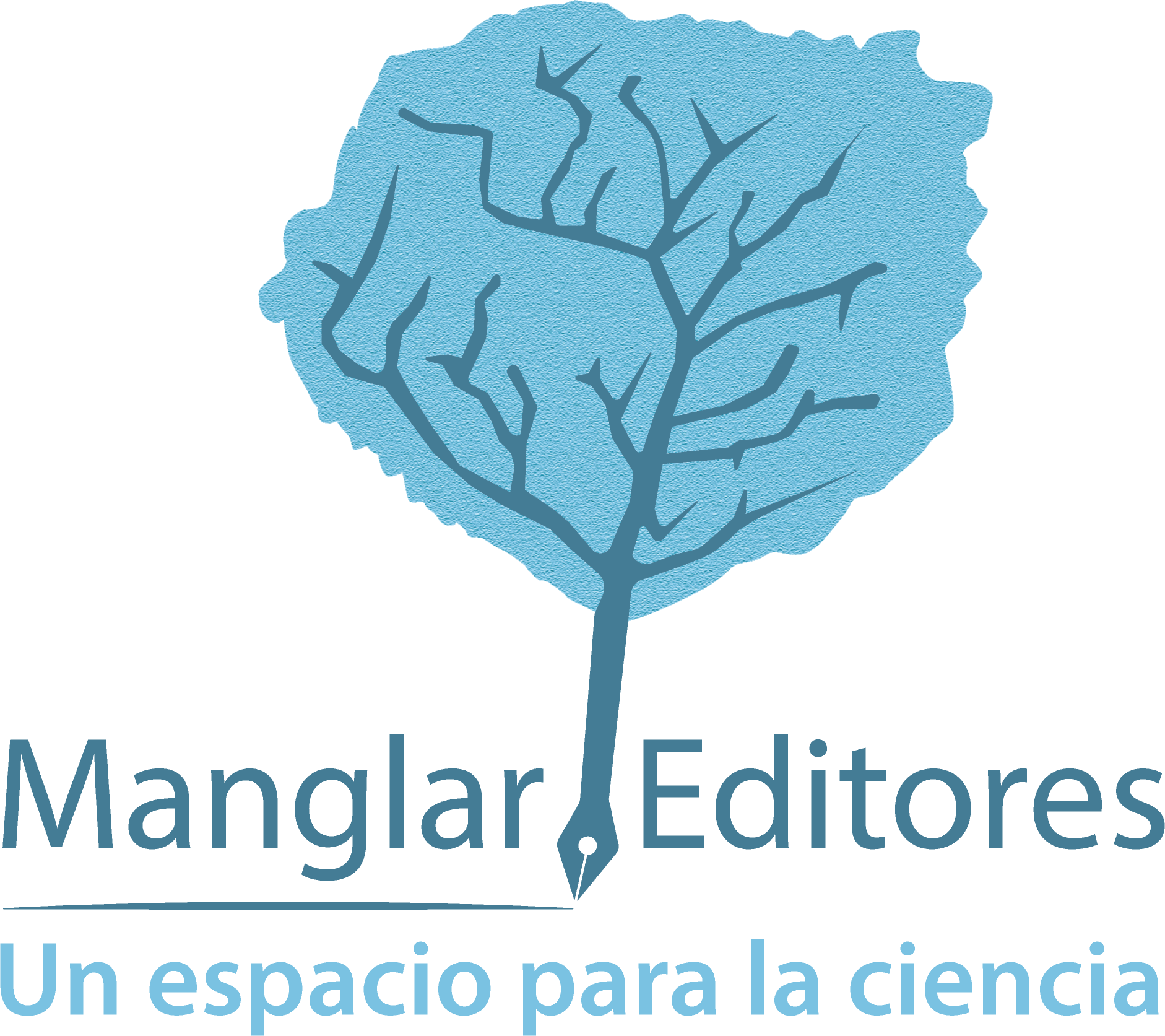 Logo y slogan de la editorial que gestiona la revista